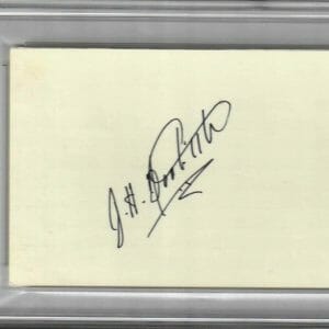 JIMMY DOOLITTLE SIGNED INDEX CARD PSA DNA SLABBED 84124782 (D) WWII MOH