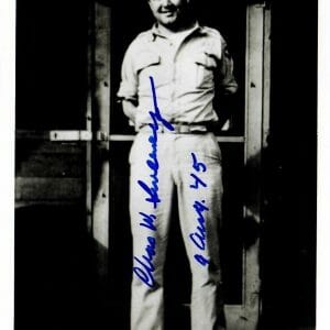 CHARLES SWEENEY SIGNED 5x7 PHOTO PSA DNA AE71470 (D) ATOMIC BOMB BOCKSCAR C-15