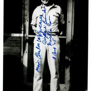 CHARLES SWEENEY SIGNED 5x7 PHOTO PSA DNA AE71471 (D) ATOMIC BOMB BOCKSCAR C-15