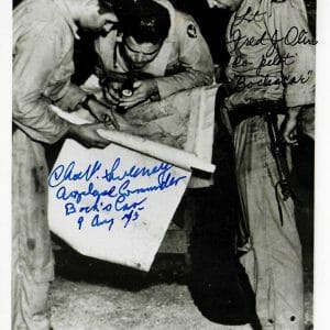 SWEENEY OLIVI DUAL SIGNED 5x7 PHOTO PSA DNA AE71468 (D) BOCKSCAR C-15