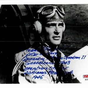 FREDERICK ASHWORTH SIGNED 5X7 PHOTO PSA DNA AE08189 (D) BOCKSCAR WEAPONEER