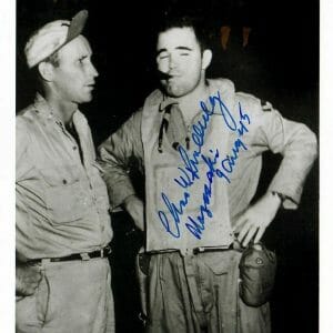 CHARLES SWEENEY SIGNED 5x7 PHOTO PSA DNA AE71473 (D) ATOMIC BOMB BOCKSCAR C-15