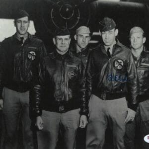 RICHARD E. COLE SIGNED 8X10 PSA DNA AD79064 (D) WWII DOOLITTLE RAIDERS CREW #1