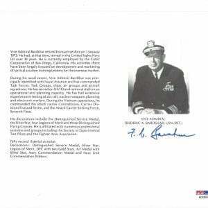 FREDERIC BARDSHAR SIGNED 8X10 (D) PSA DNA AC42057 WWII ACE 8 KILLS