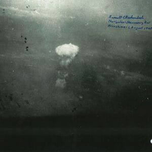 RUSSELL GACKENBACH SIGNED HIROSHIMA 11X14 PSA DNA AC69170 (D) RARE SHOT 8/6/45