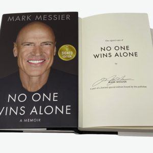 Mark Messier Signed Autographed No One Wins Alone Hardcover 1st Edition Book COA