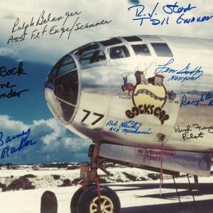 BOCKSCAR C-13 MULTI SIGNED 8x11 PHOTO PSA DNA AB12642 X8 BOCK FERGUSON STOCK