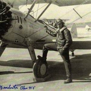 BILL BROADWATER SIGNED 11X14 PSA DNA U85866 (D) WWII TUSKEGEE AIRMEN CLASS 45 E