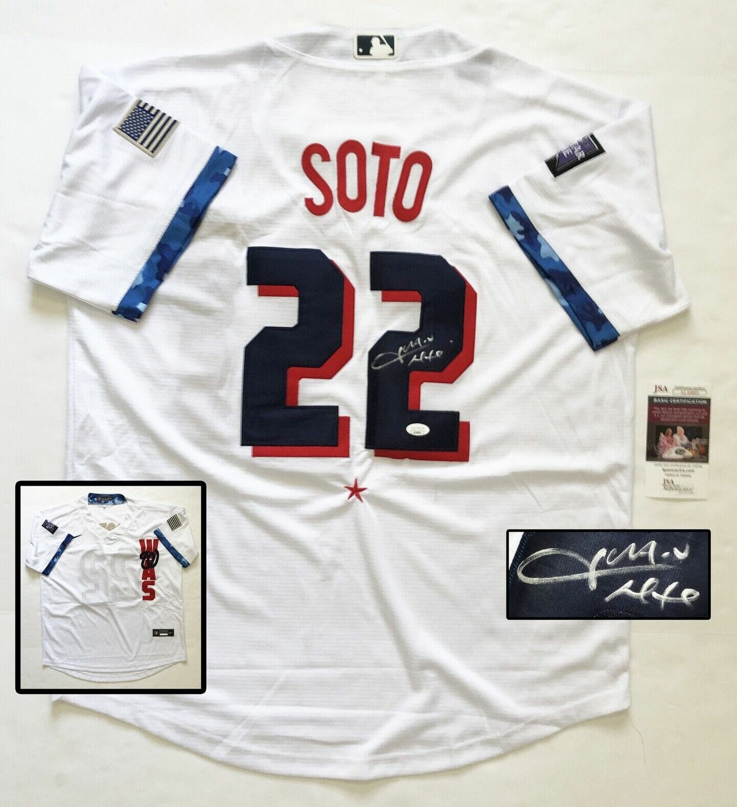 Juan Soto Signed Jersey (JSA COA)