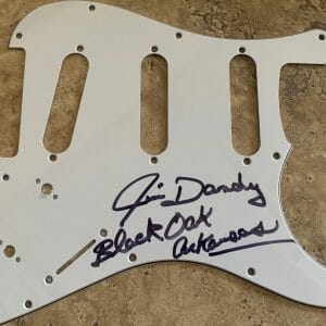Jim Dandy Black Oak Arkansas Signed Autographed Guitar Pick Guard