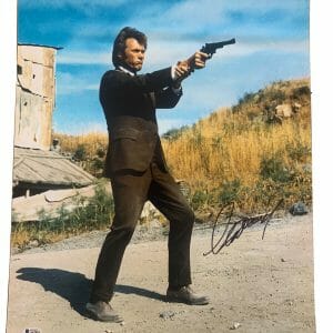 Clint Eastwood Signed Autographed 16x20 Dirty Harry Movie Photo BAS Certified 3