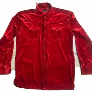 Phix Red Velvet Shirt Rare Premium Rock Western Alternative Mens XXL