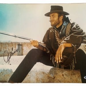 Clint Eastwood Signed Autographed 16x20 Fistful Dollar Movie Photo BAS Certified