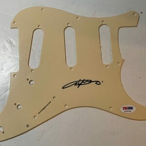 Angus Young AC/DC Signed Autographed Strat Style Guitar Pickguard PSA Certified