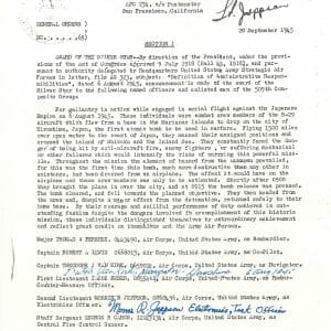 DUTCH VAN KIRK & MORRIS JEPPSON SIGNED SILVER STAR DOCUMENT PSA DNA AC71779