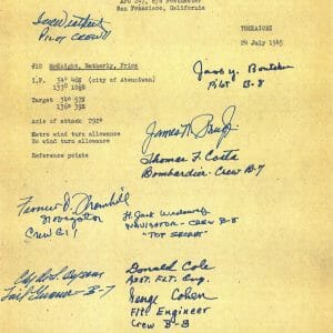 509TH COMPOSITE GROUP MULTI SIGNED YOKKAICHI DOCUMENT PSA DNA AD03563 X9