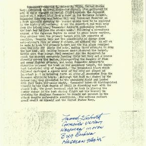 FREDERICK ASHWORTH SIGNED SILVER STAR CITATION DOCUMENT PSA DNA AD28821 (D)