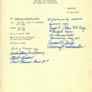 509TH COMPOSITE GROUP MULTI SIGNED YOKKAICHI DOCUMENT PSA DNA AD03565 X7