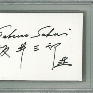SABURO SAKAI SIGNED CUT SIGNATURE PSA DNA 83978164 (D) WWII JAPANESE ACE