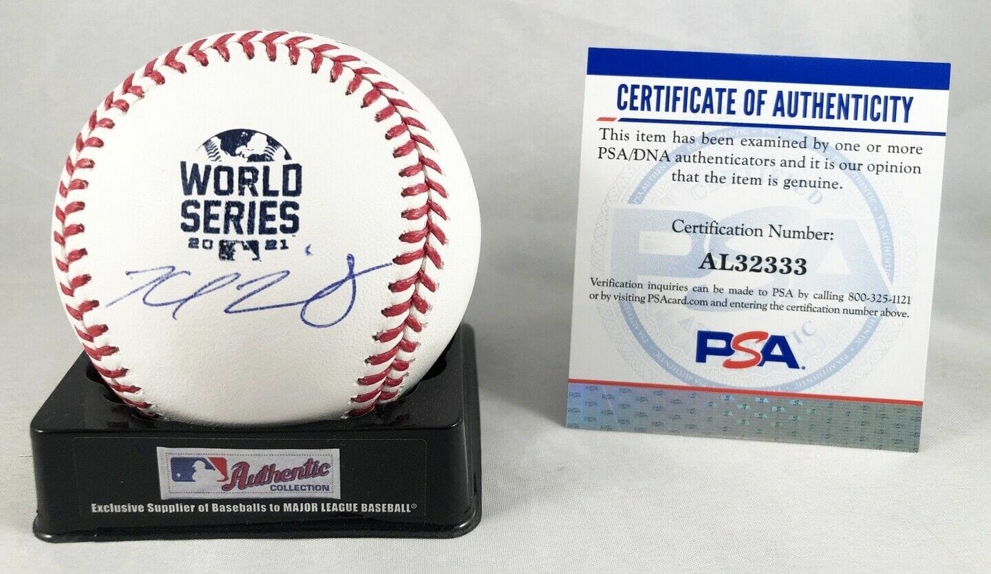 Kyle Wright Signed Atlanta Braves Jersey 2021 World Series Champs Gold  PSA/DNA