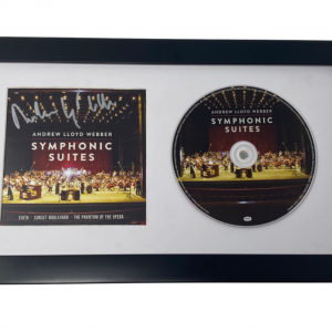 Andrew Lloyd Webber Signed Symphonic Suites Framed CD Phantom Opera Beckett COA