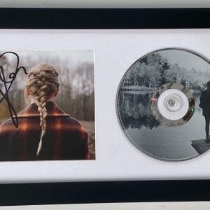 Taylor Swift Signed Autographed Evermore Framed CD Booklet Display COA