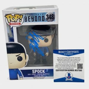 Zachary Quinto Signed Autographed Funko Pop Spock Star Trek Beyond Beckett COA