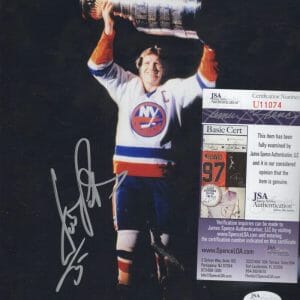 DENNIS POTVIN NEW YORK ISLANDERS SIGNED 8X10 PHOTO JSA U11074