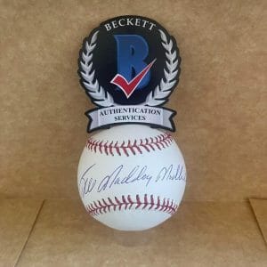 BILL MADDOG MADLOCK PIRATES/DODGERS SIGNED AUTO M.L. BASEBALL BAS AUTHENTICATED