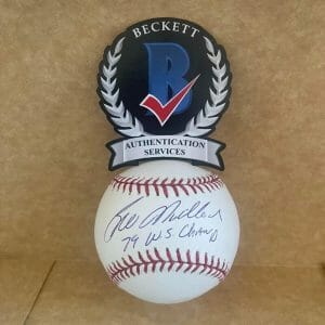 BILL MADLOCK 75 ALL STAR MVP SIGNED AUTO M.L. BASEBALL BAS AUTHENTICATED
