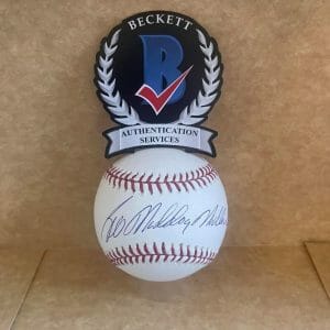 BILL MADDOG MADLOCK PIRATES/GIANTS SIGNED AUTO M.L. BASEBALL BAS AUTHENTICATED