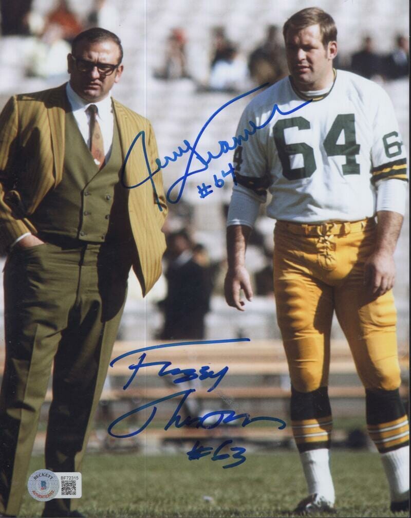 Jerry Kramer Fuzzy Thurston Green Bay Packers Signed 8x10 Beckett Bf72315