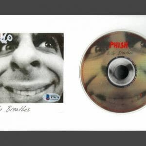 TREY ANASTASIO PHISH SIGNED AUTOGRAPH BILLY BREATHES FRAMED CD DISPLAY - BAS COA