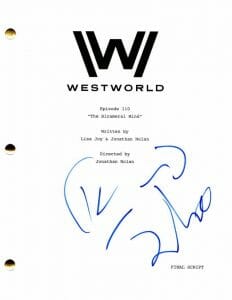 RODRIGO SANTORO SIGNED AUTOGRAPH WESTWORLD FULL PILOT SCRIPT W/ EVAN RACHEL WOOD COLLECTIBLE MEMORABILIA