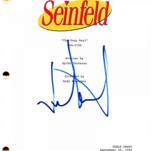 JASON ALEXANDER SIGNED AUTOGRAPH SEINFELD THE SOUP NAZI FULL EPISODE SCRIPT RARE