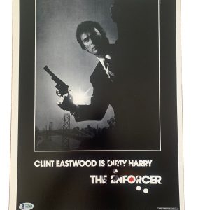 Clint Eastwood The Enforcer Signed Autograph 12x18 Poster Photo BAS Certified