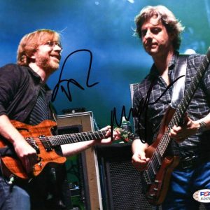 TREY ANASTASIO & MIKE GORDON SIGNED AUTOGRAPH 8X10 PHOTO PHISH RARE! W/ PSA COA
