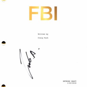 ZEEKO ZAKI SIGNED AUTOGRAPH FBI FULL PILOT SCRIPT - OMAR OA W/ MISSY PEREGRYM