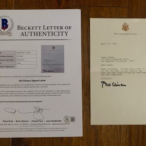 Bill Clinton Signed Autographed Birthday Letter To Casey Kasem BAS Certified