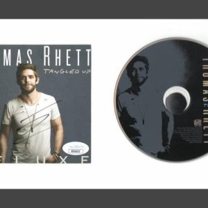 THOMAS RHETT SIGNED AUTOGRAPH TANGLED UP FRAMED CD DISPLAY - READY TO HANG! JSA