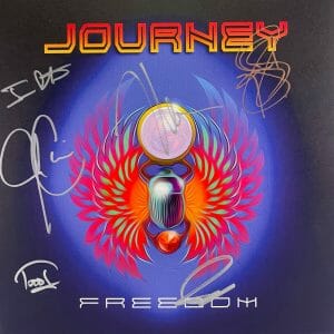 PINEDA CAIN SCHON +3 JOURNEY Signed Autograph LP Record "Freedom" JSA COA Rock