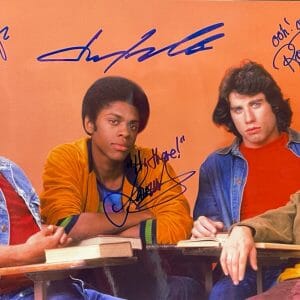 WELCOME BACK KOTTER Signed Autograph 10x15 Photo TRAVOLTA HEGYES +2 BAS PSA LOA