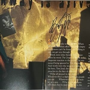 BRUCE SPRINGSTEEN Signed Autograph World Acoustic Tour Book 95-96 JSA LOA