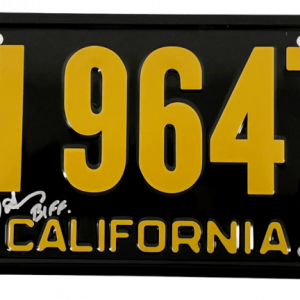 TOM WILSON SIGNED BACK TO THE FUTURE BIFF LICENSE PLATE AUTOGRAPH BECKETT COA