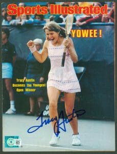 TRACY AUSTIN AUTHENTIC SIGNED ’79 SPORTS ILLUSTRATED MAGAZINE COVER BAS #BG83124 COLLECTIBLE MEMORABILIA
