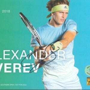 Alexander Zverev Authentic Signed 5x7 Promotional Photo Autographed BAS #BG83229