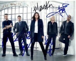 LAW & ORDER: SVU Signed 8x10 CAST Photo MARISKA HARGITAY ICE T RAUL ...