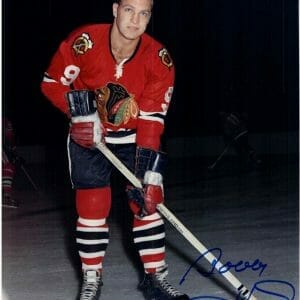 BOBBY HULL SIGNED 8X10 PSA DNA AK34642 CHICAGO BLACKHAWKS HOF