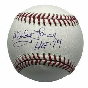 Whitey Ford Signed MLB Baseball BAS Y55307 W/ HOF 74 Inscription (D) Yankees HOF
