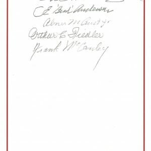 AMERICAN FIGHTER ACES MULTI SIGNED BOOKPLATE PSA DNA AB13816 X5